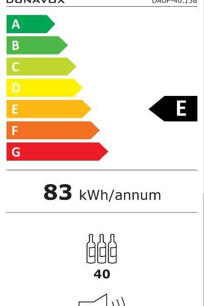 Dunavox DAUF40.138B Viinikaappi – kuva 1