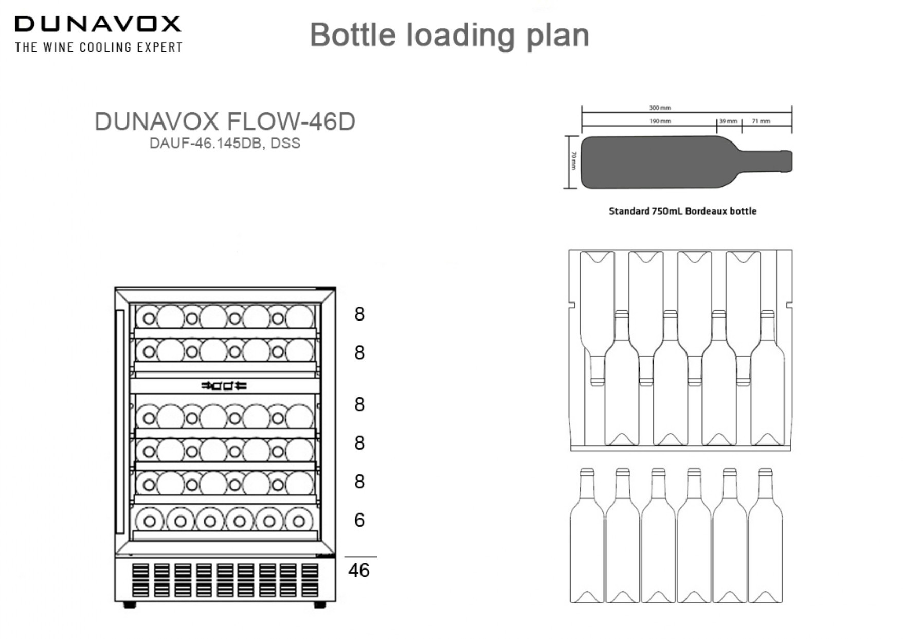 Dunavox DAUF46.145DB Viinikaappi – kuva 3