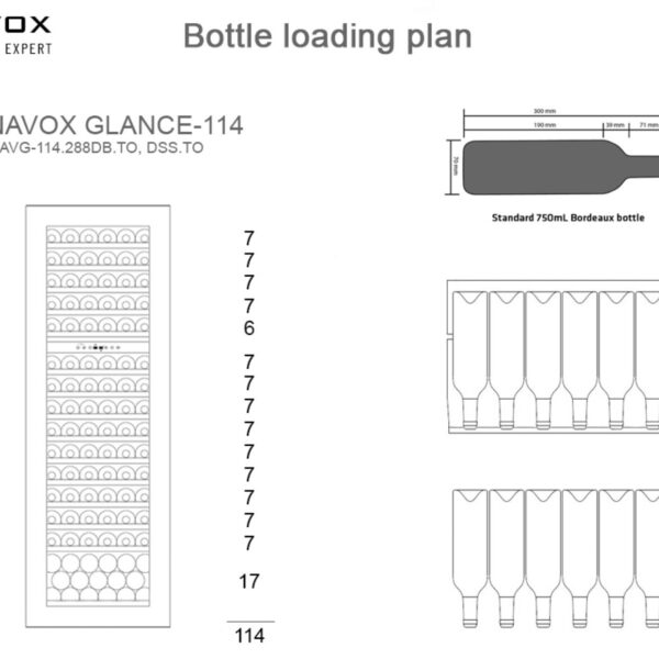 Dunavox DAVG114.288DBTO Viinikaappi – kuva 2