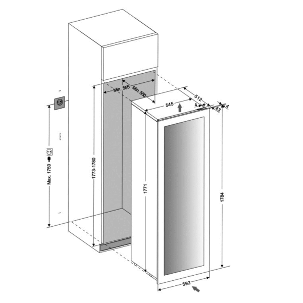 Dunavox DAVG114.288DBTO Viinikaappi – kuva 3