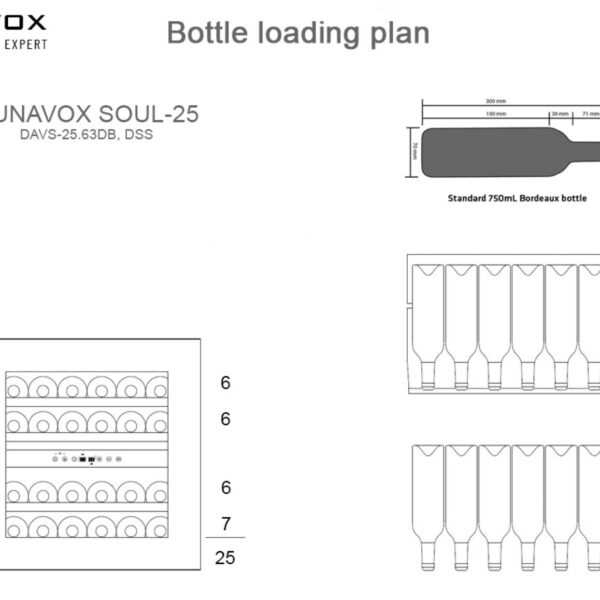 Dunavox DAVS25.63DMB Viinikaappi – kuva 7