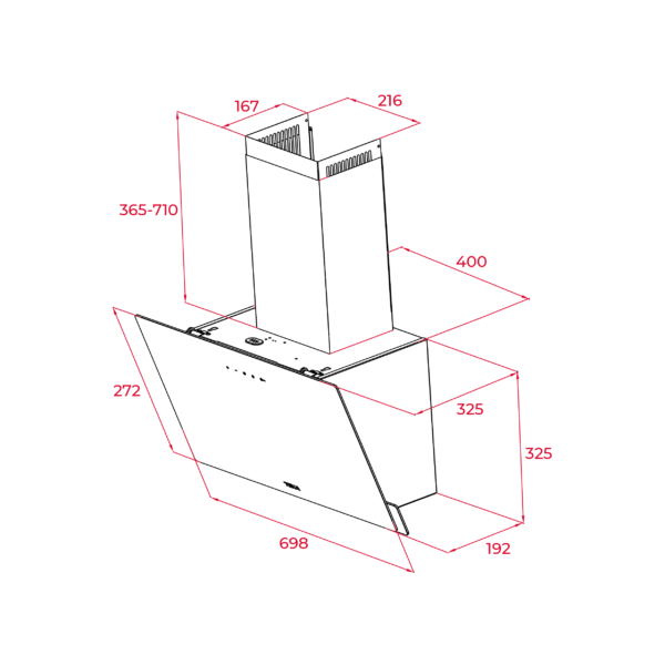 Teka DVN74030BK Liesituuletin – kuva 3