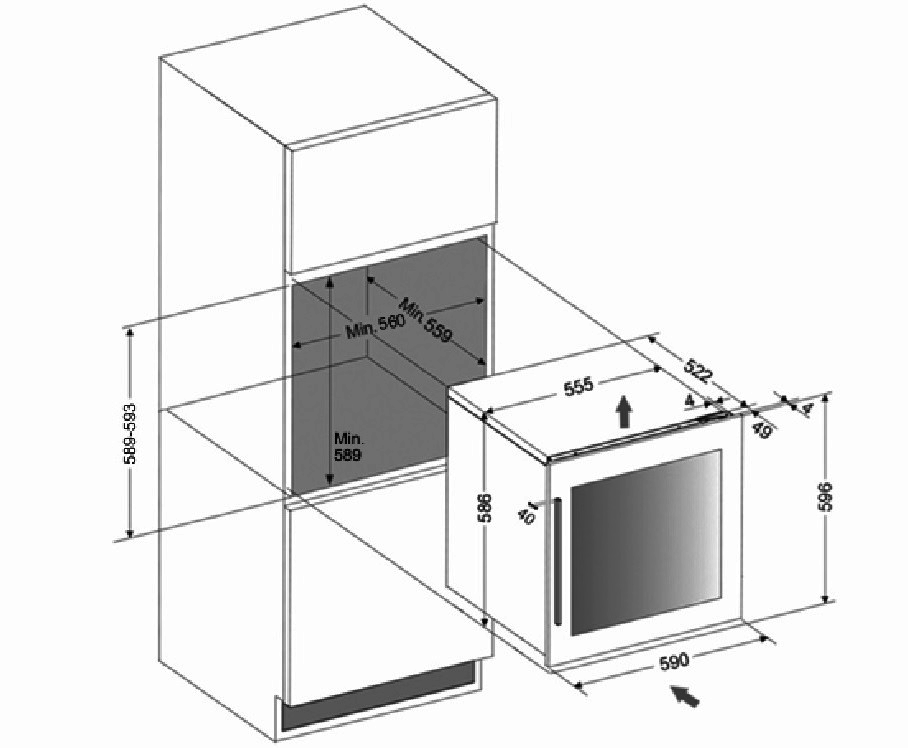 Dunavox DVS25.65DB Viinikaappi – kuva 4