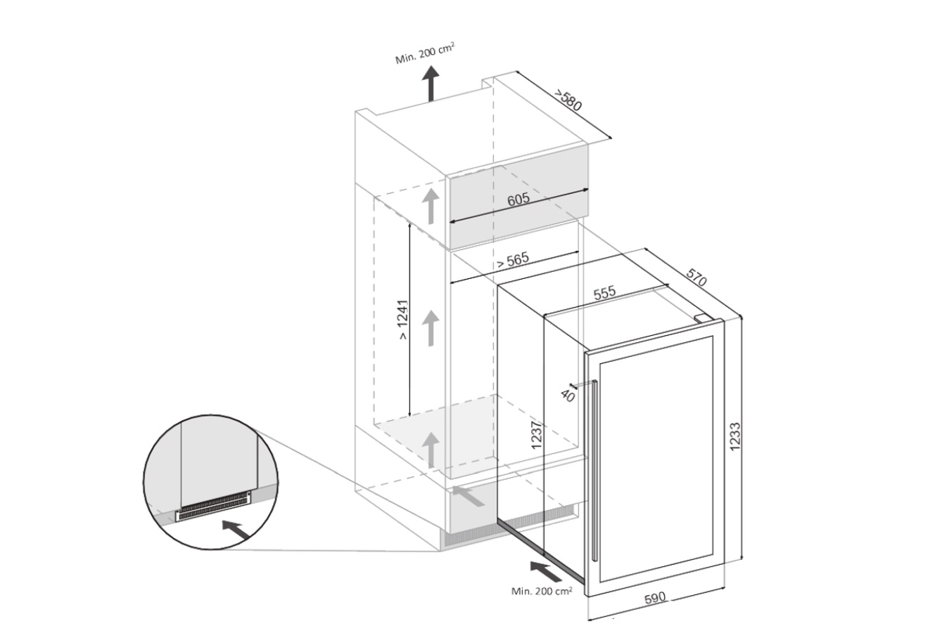 Dunavox DX74.230DB Viinikaappi – kuva 1
