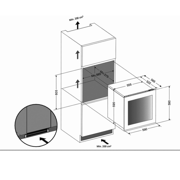 Dunavox DXJ26.69DB Viinikaappi – kuva 4