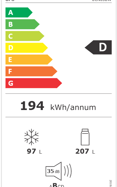 UPO UCN63DW Jääkaappipakastin – kuva 3