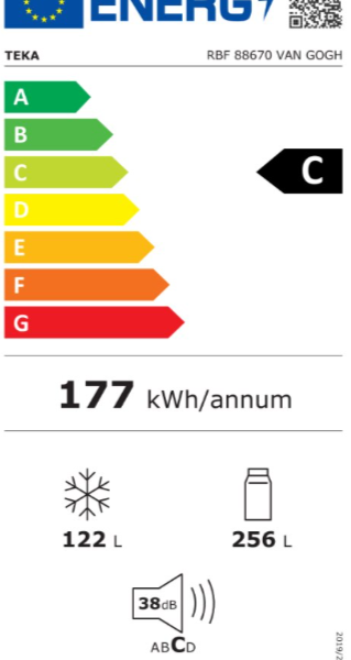 Teka RBF88670VG Jääkaappipakastin – kuva 7