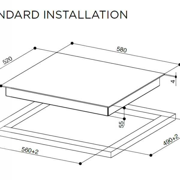 Faber FCH64BK Induktioliesitaso – kuva 2
