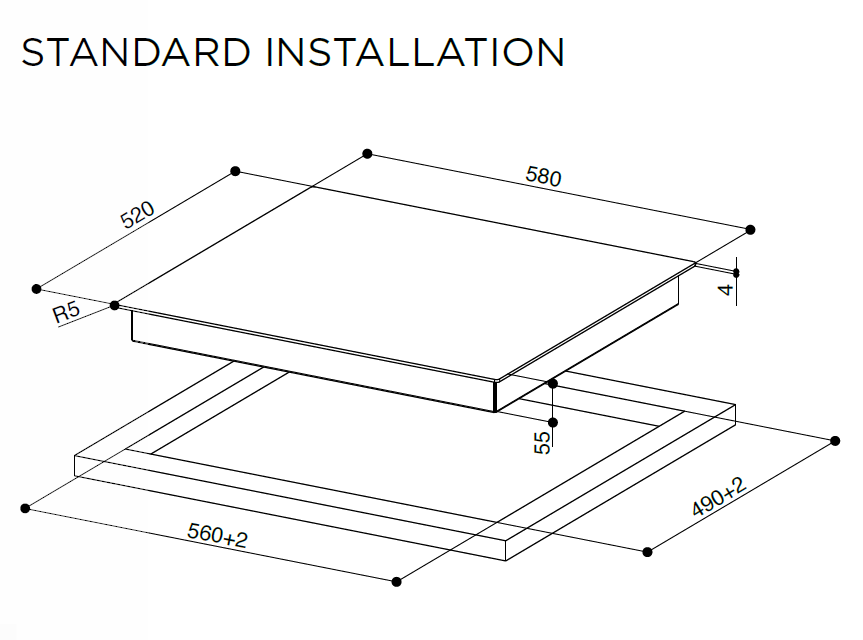 Faber FCH64BK Induktioliesitaso – kuva 2