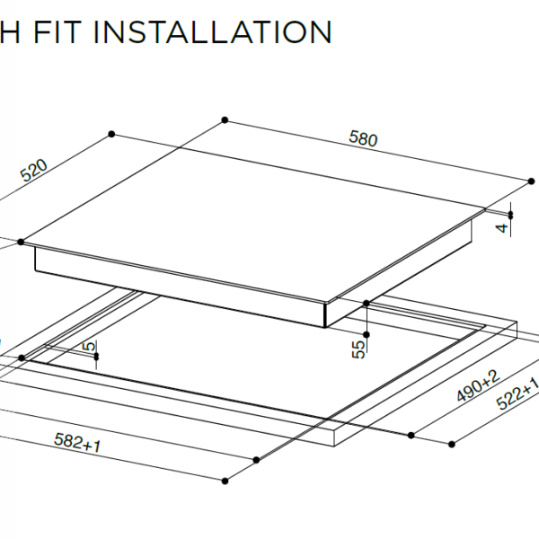 Faber FCH64BK Induktioliesitaso – kuva 1
