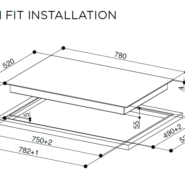 Faber FCH84BK Induktioliesitaso – kuva 1