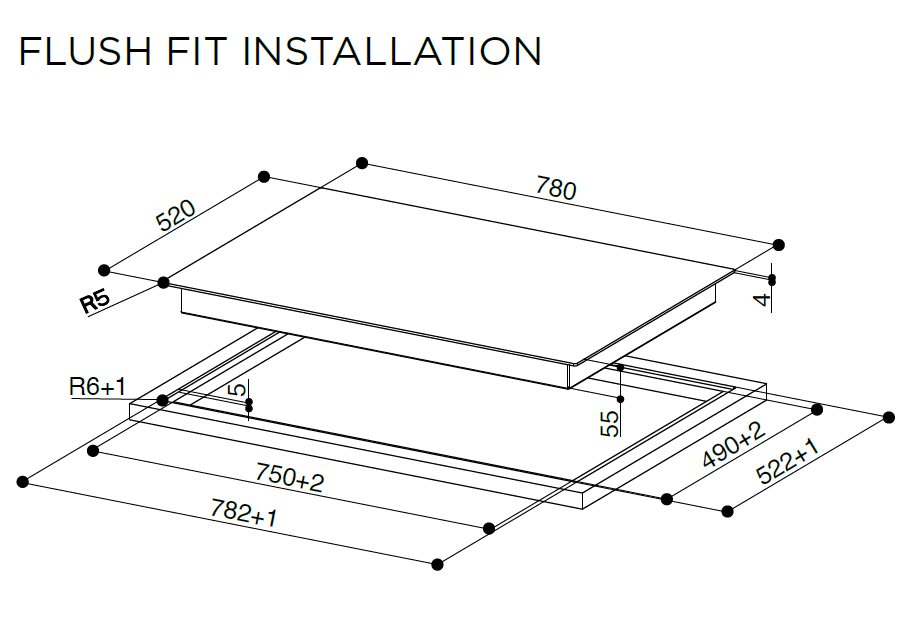 Faber FCH84BK Induktioliesitaso – kuva 1