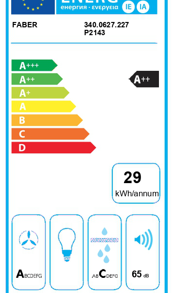 Faber GALILEO60 Induktiotaso liesituulettimella – kuva 5