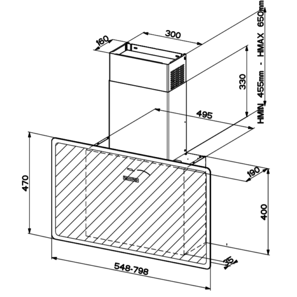 Faber GLAMFITBK55 Liesituuletin – kuva 2