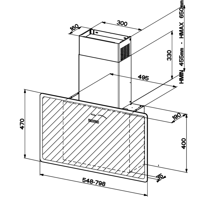 Faber GLAMFITWH80 Liesituuletin – kuva 2