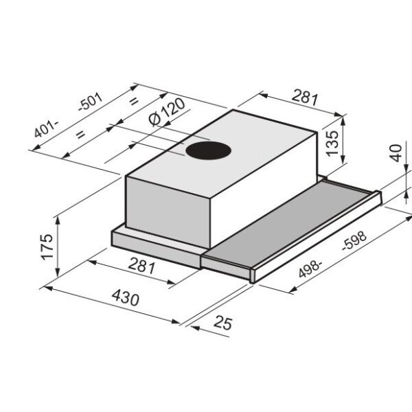 Greentek GTL60LC28MB Liesituuletin – kuva 1