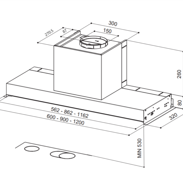 Faber INNOVACOMFORTEV8XA90 Liesituuletin – kuva 2