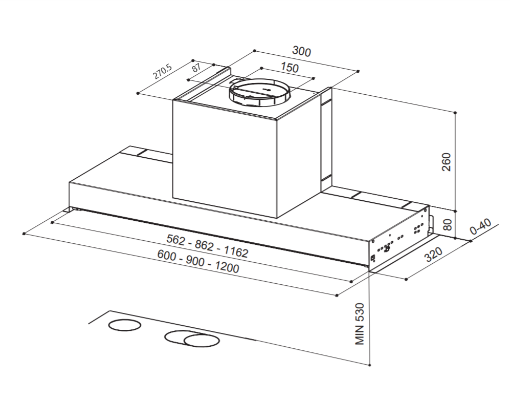 Faber INNOVACOMFORTEV8XA90 Liesituuletin – kuva 2
