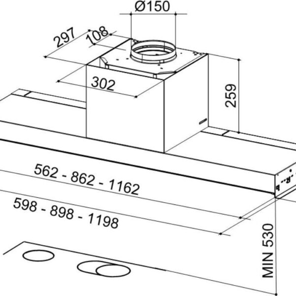 Faber INNOVATOUCHB60 Liesituuletin – kuva 2