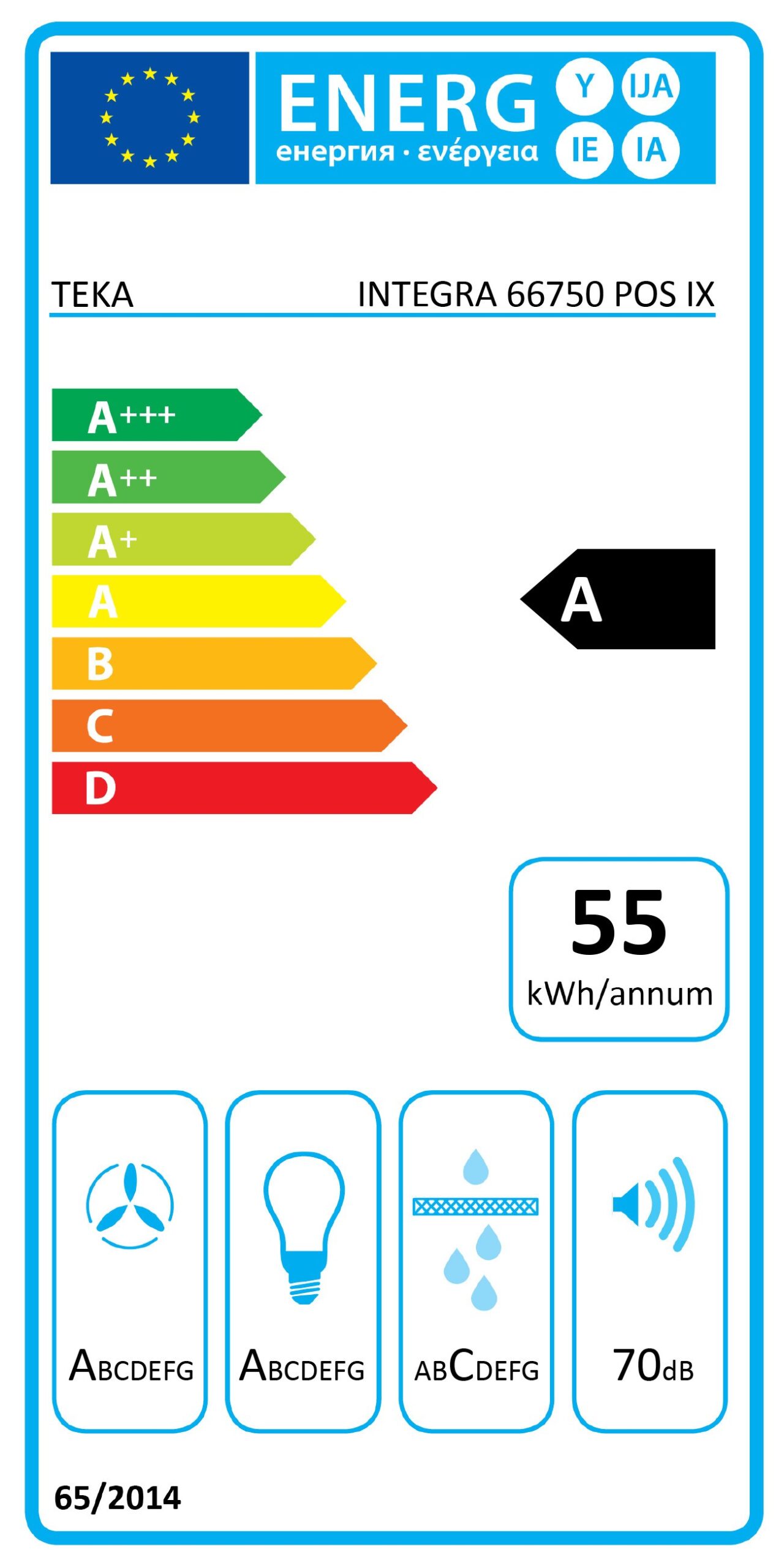 Teka INTEGRA66750 Liesituuletin – kuva 4