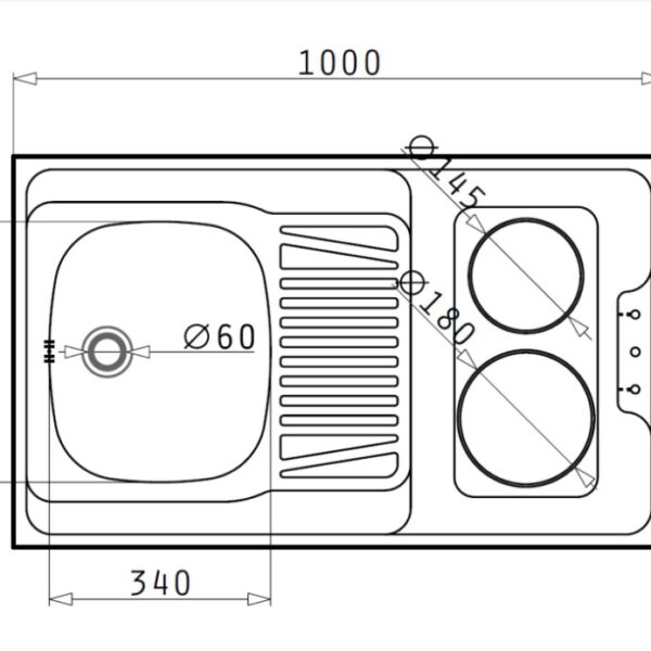Pyramis PMK3HP05963001A Minikeittiö – kuva 2