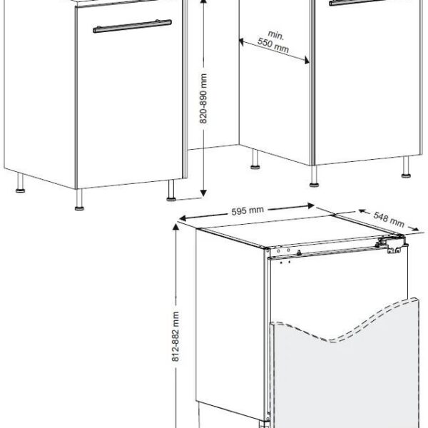 Kluge KF2096J Integroitava Pakastin – kuva 2