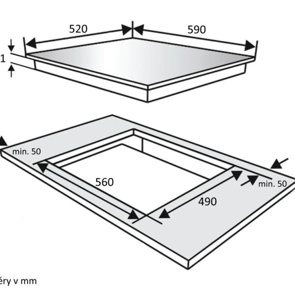 Kluge KPV6010B Keraaminen taso – kuva 1