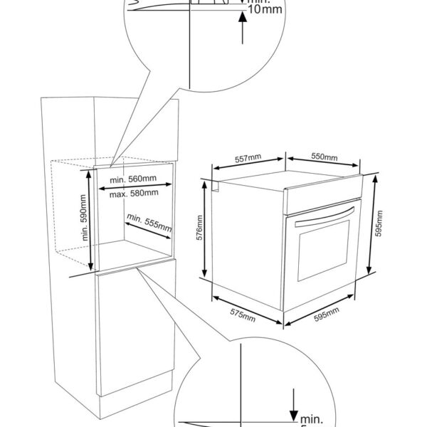 Kluge KTE1040B Uuni – kuva 3