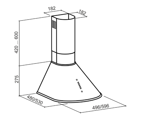 Eleyus KVL60BLB Liesituuletin – kuva 1