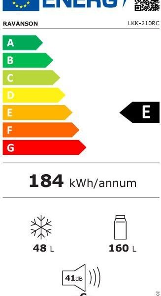 Ravanson LKK210RC Jenkkikaappi – kuva 2