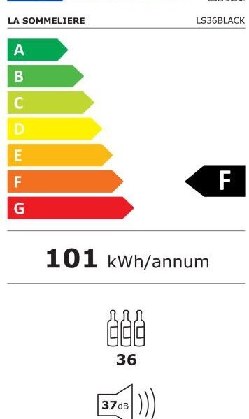 La Sommeliere LS36BLACK Viinikaappi – kuva 2