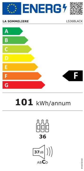 La Sommeliere LS36BLACK Viinikaappi – kuva 2