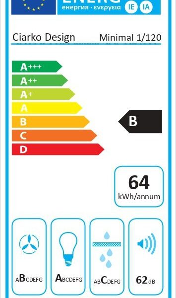 Ciarko Design MINIMAL1B120 Saarekeliesituuletin – kuva 5