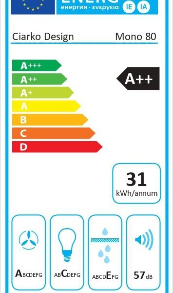 Ciarko Design MONO80BSL Liesituuletin – kuva 5