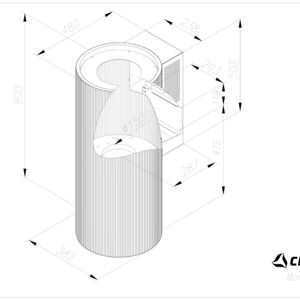 Ciarko Design MONOGRAMRGSL Liesituuletin – kuva 2