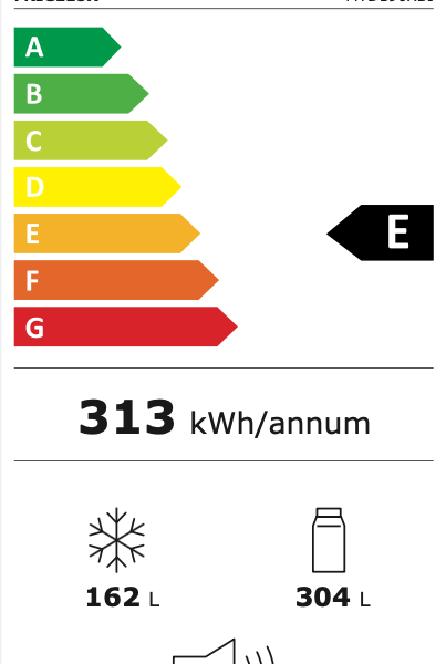Frigelux MTD190XBI Side-by-Side Jääkaappi – kuva 3