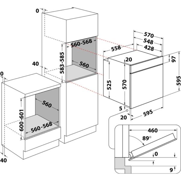 Whirlpool OMK58HU1X Uuni – kuva 4
