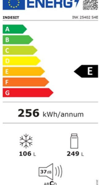 Indesit INK25402S4E Jääkaappipakastin – kuva 6