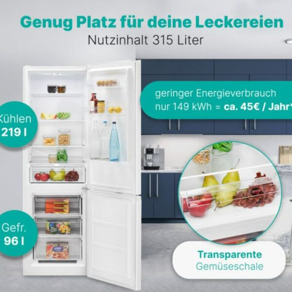 Bomann KG7357W Jääkaappipakastin – kuva 1