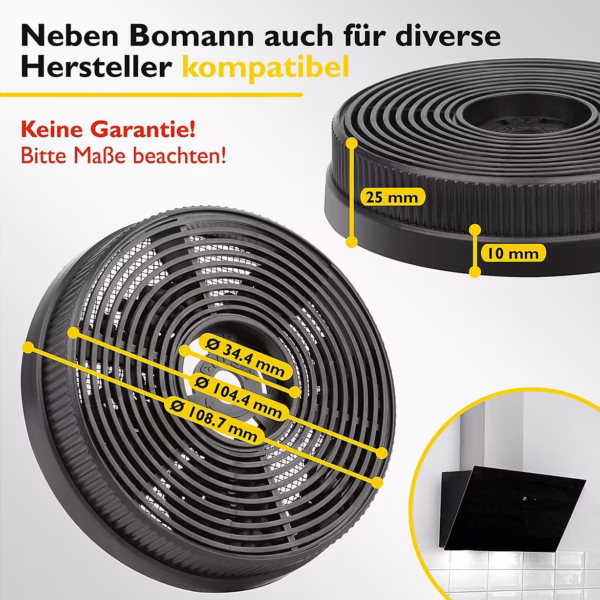 Bomann KF571 Aktiivihiilisuodatin – kuva 2