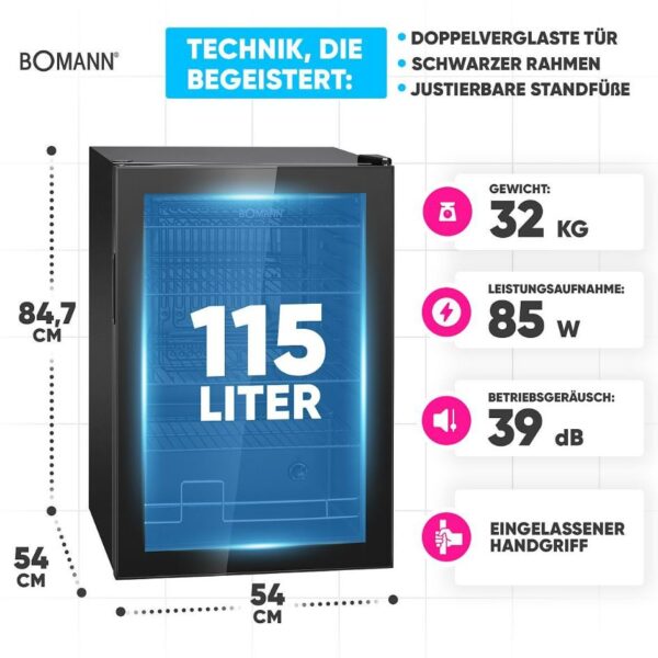 Bomann KSG7290 Kylmäkaappi – kuva 5
