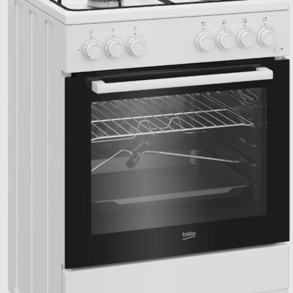 Beko FBST62110DW Kaasuliesi sähköuunilla – kuva 1