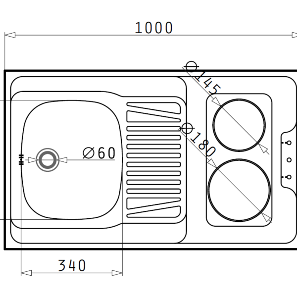 Pyramis PMK3HP05963001 Minikeittiö – kuva 2