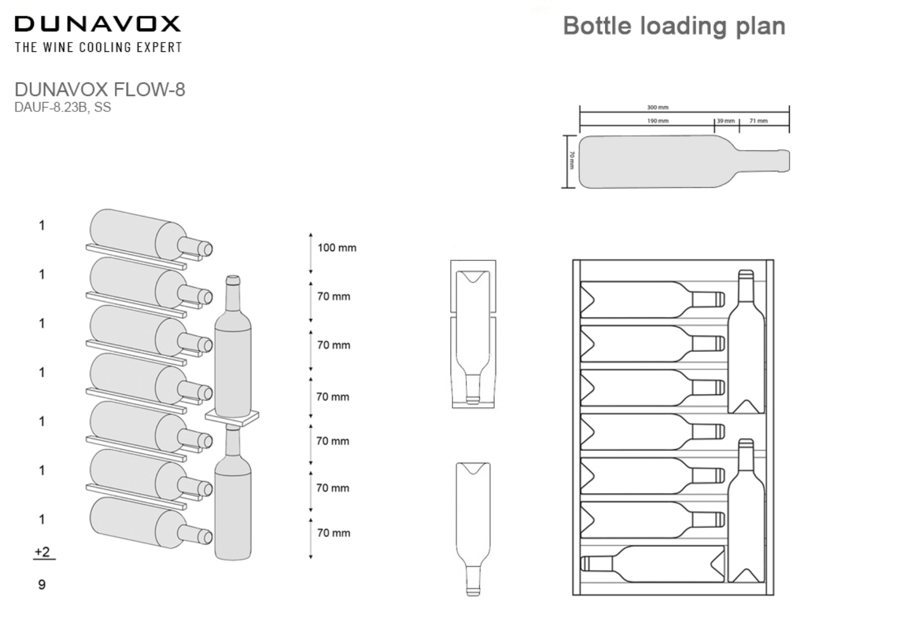 Dunavox DAUF8.23SS Viinikaappi – kuva 3