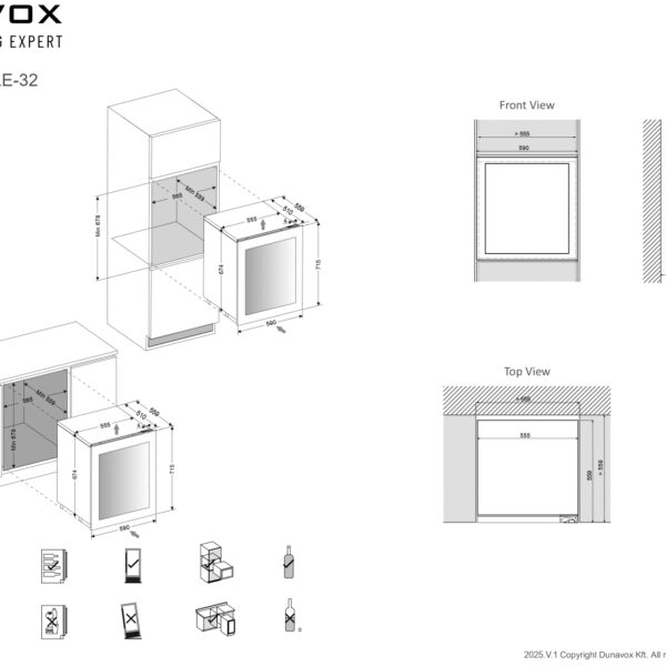 Dunavox DVN32.85DB.TO Viinikaappi – kuva 5