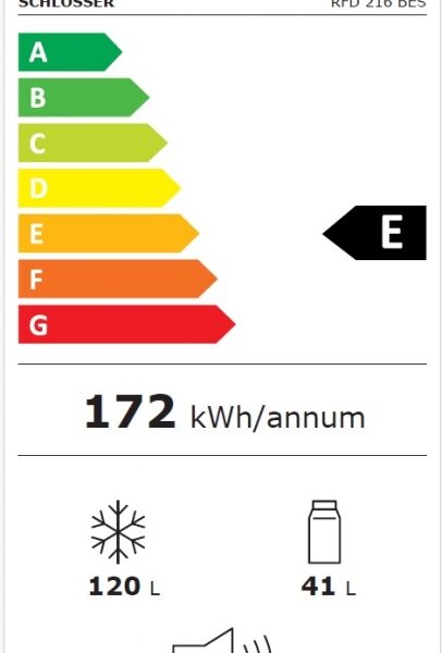 Schlosser RFD216BES Jääkaappipakastin – kuva 2