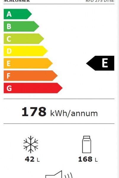 Schlosser RFD275DTSE Jenkkikaappi – kuva 1
