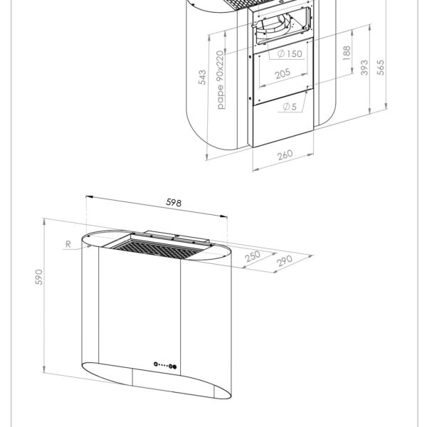 Ciarko Design SIMPLEB/GSL Liesituuletin – kuva 4
