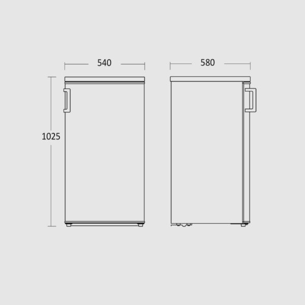 Scandomestic SKB182W Jenkkikaappi – kuva 2