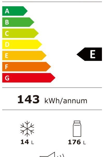 Scandomestic SKB190W Jenkkikaappi – kuva 4